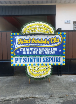 Papan Bunga Duka di Way Dadi Baru